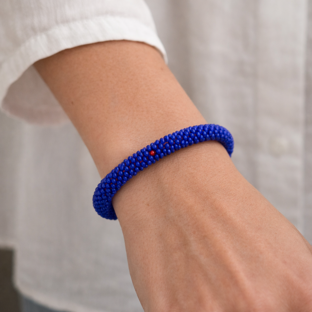 Nepal Mission Bracelet - Bright Blue