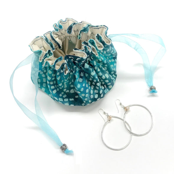 ocean bubbles jewelry bag