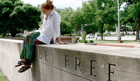 Dawn sitting on an iconic monument reposted by Made for Freedom