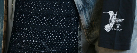 the sleeve of the Dignity Ladies tee from Made for Freedom