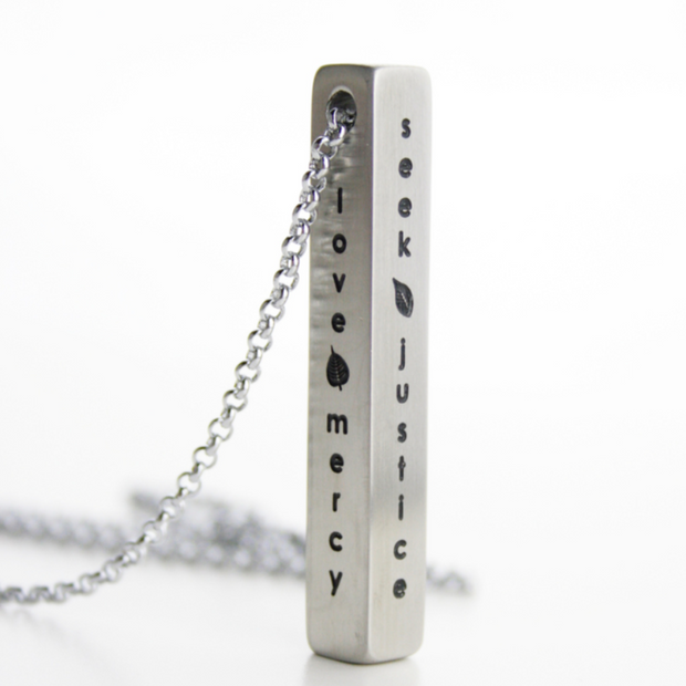 Two Seek Justice Necklaces