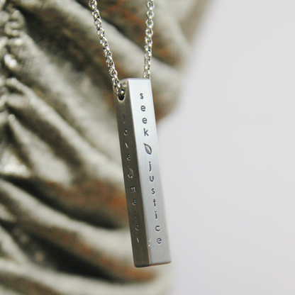 Two Seek Justice Necklaces