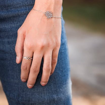 Sterling Silver Olive Branch Ring