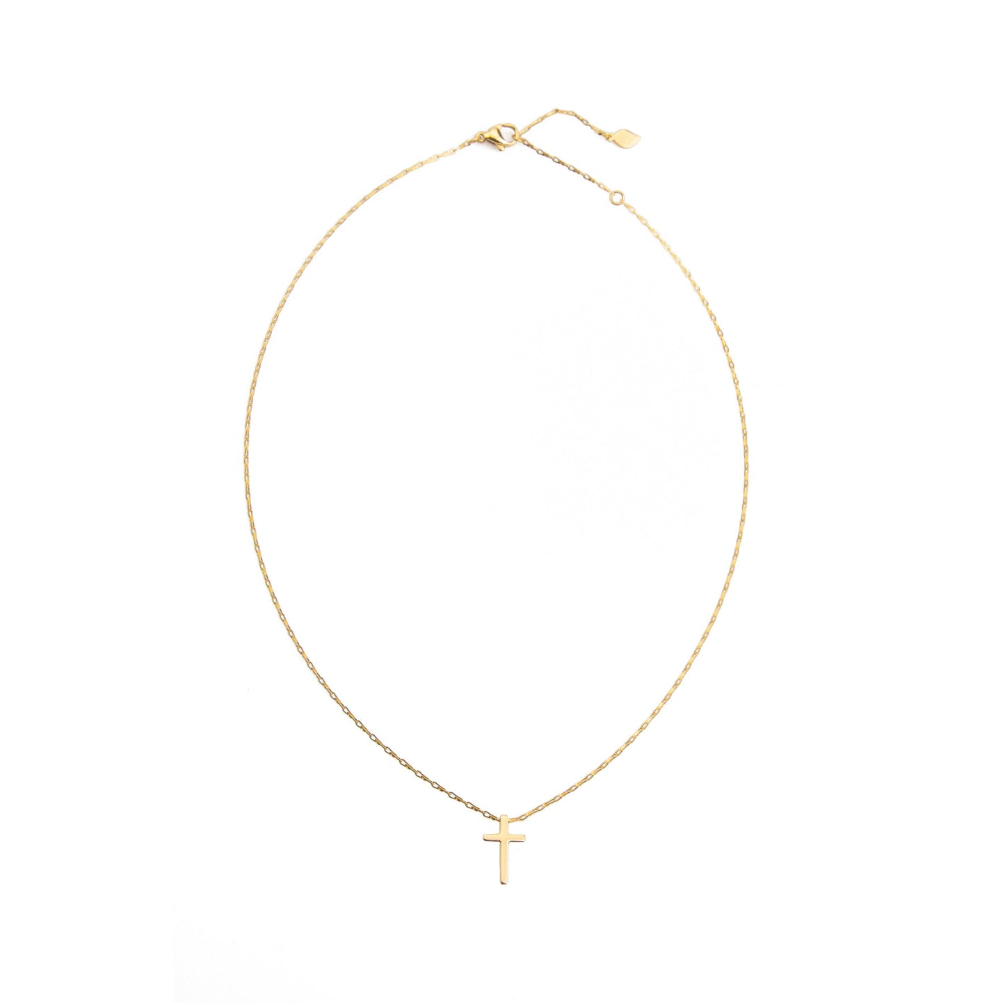 Great Courage Engraved Women's Cross Necklace