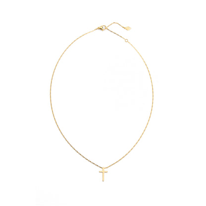 Great Courage Engraved Women's Cross Necklace