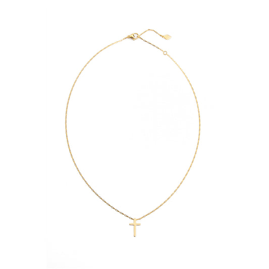Great Courage Engraved Women's Cross Necklace