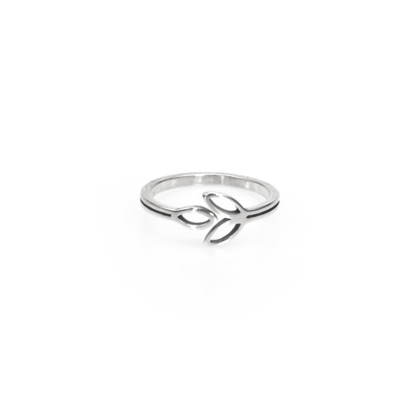 Sterling Silver Olive Branch Ring