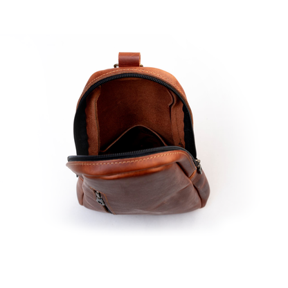 Crossbody Sling Backpack in Cinnamon