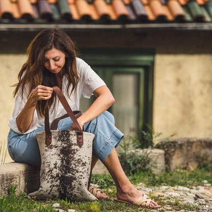Cowhide Shoulder Tote