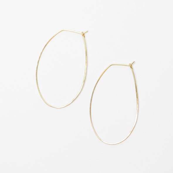 brass hoop earrings