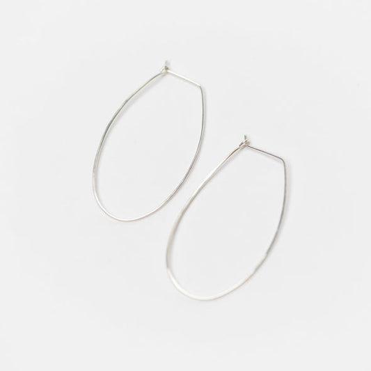 silver hoop earrings