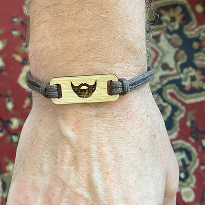 Bamboo Adjustable Bracelets - beard 