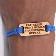 Bamboo Adjustable Bracelets - Blue Collection