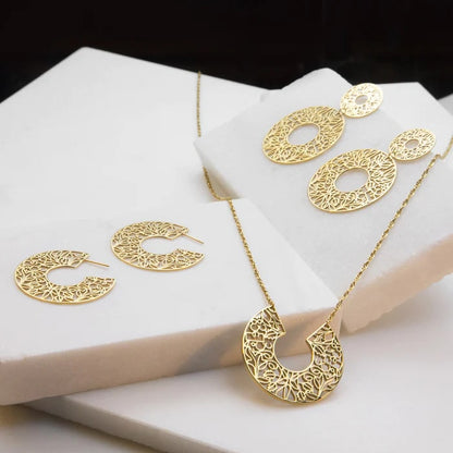 18K gold plated stainless steel necklace