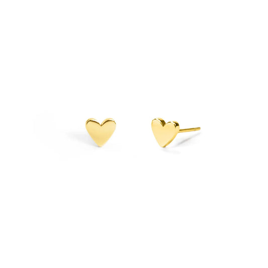 Committed Heart Stud Earrings