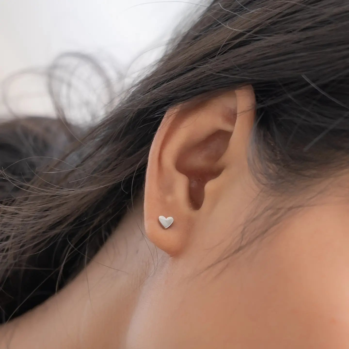 Committed Heart Stud Earrings