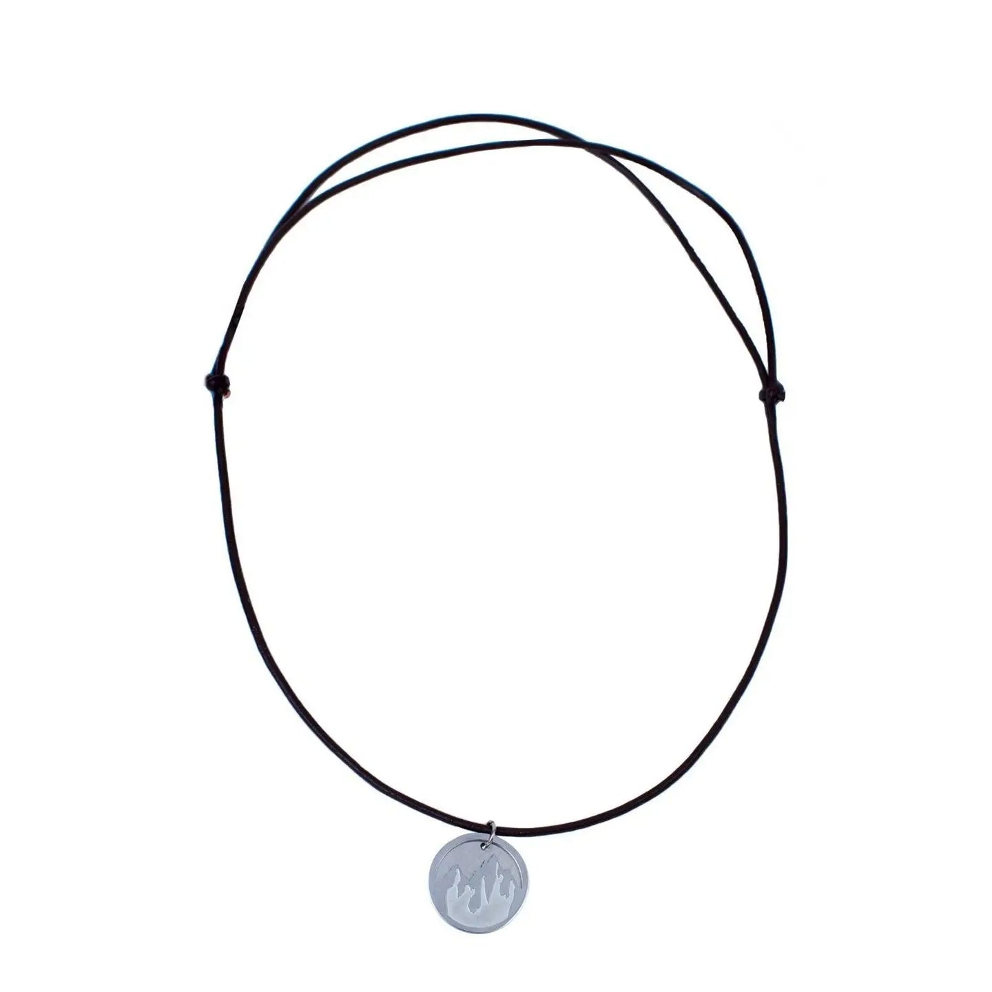 Faith To Move Mountains Leather Necklace