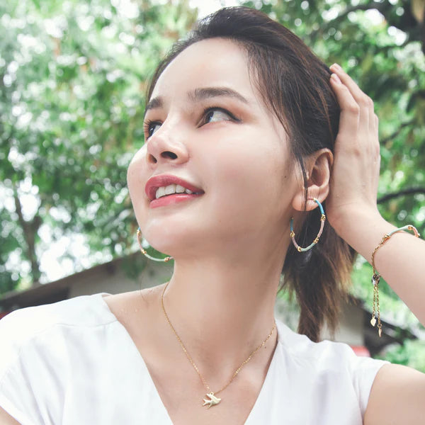 Freedom Knots Wrapped Hoop Earrings – 18K Gold-Plated