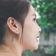 Freedom Knots Wrapped Hoop Earrings – 18K Gold-Plated
