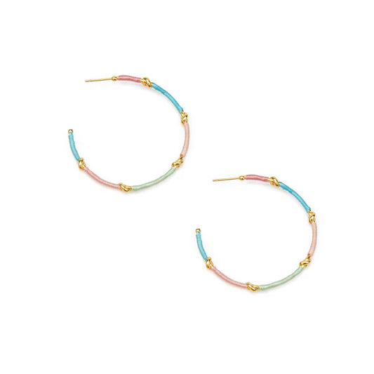 Freedom Knots Wrapped Hoop Earrings – 18K Gold-Plated