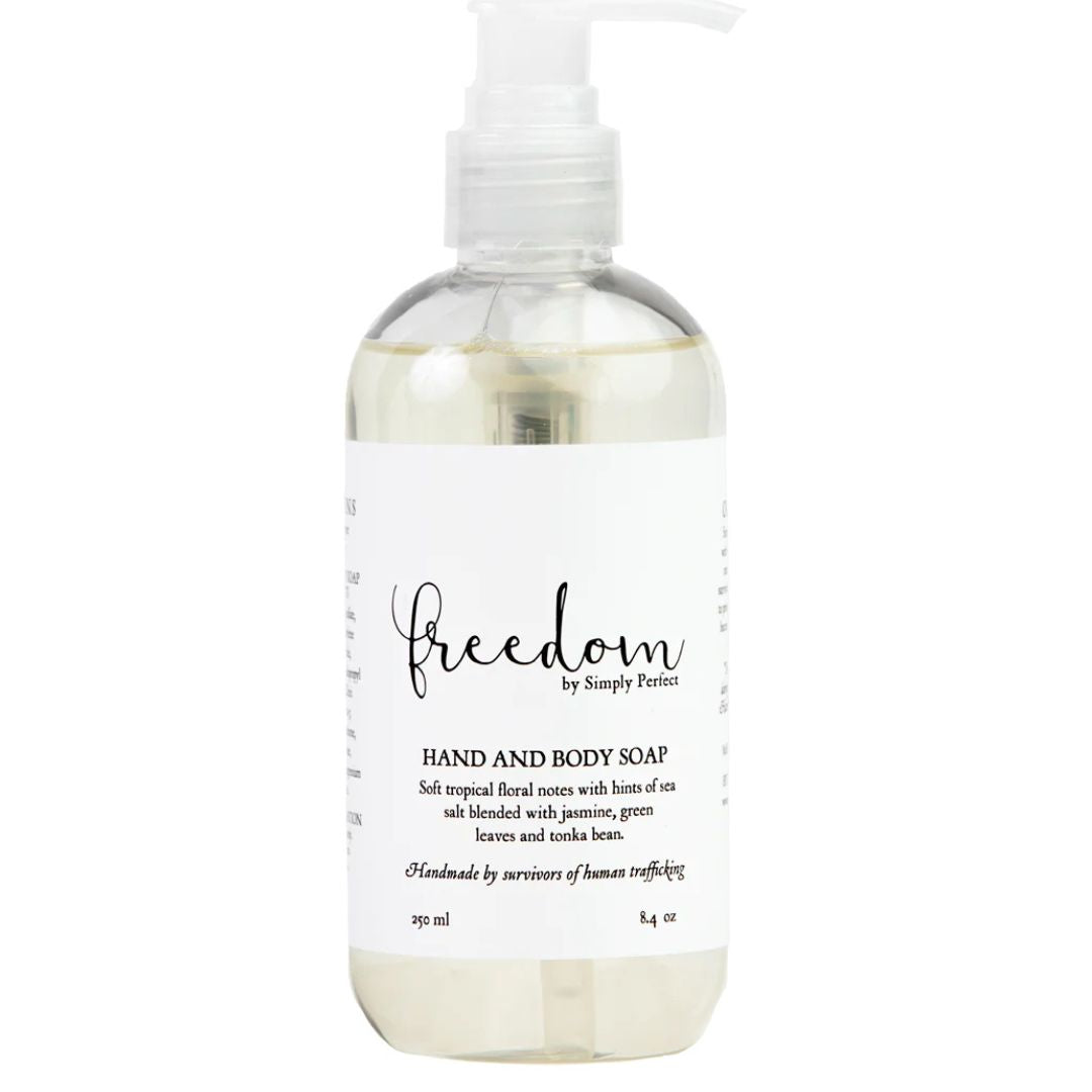 Freedom soap with jasmine tonka bean and sea salt scent