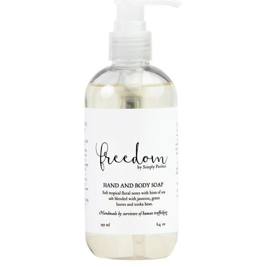 Freedom soap with jasmine tonka bean and sea salt scent