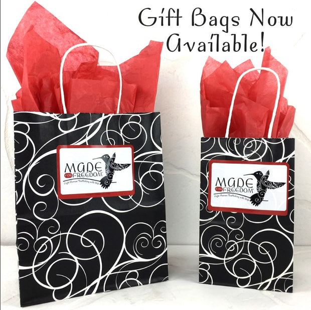 Made for Freedom gift bag with tissue