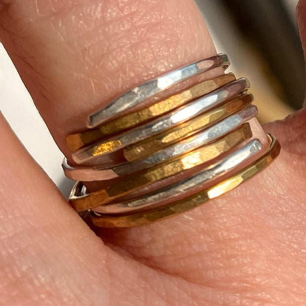 Hand Hammered Wrap Ring