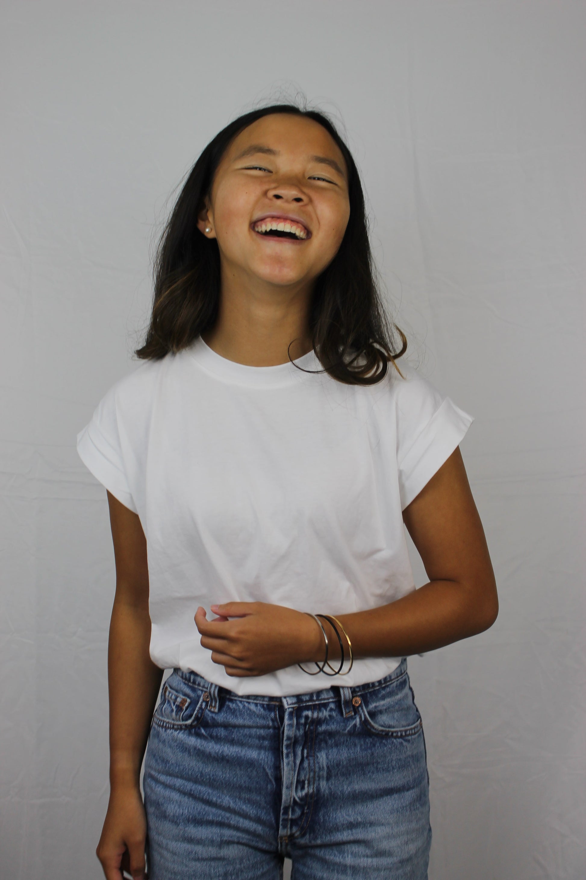 Hannah Tri Tone Bracelet 18k gold plated steel and black plated bracelets