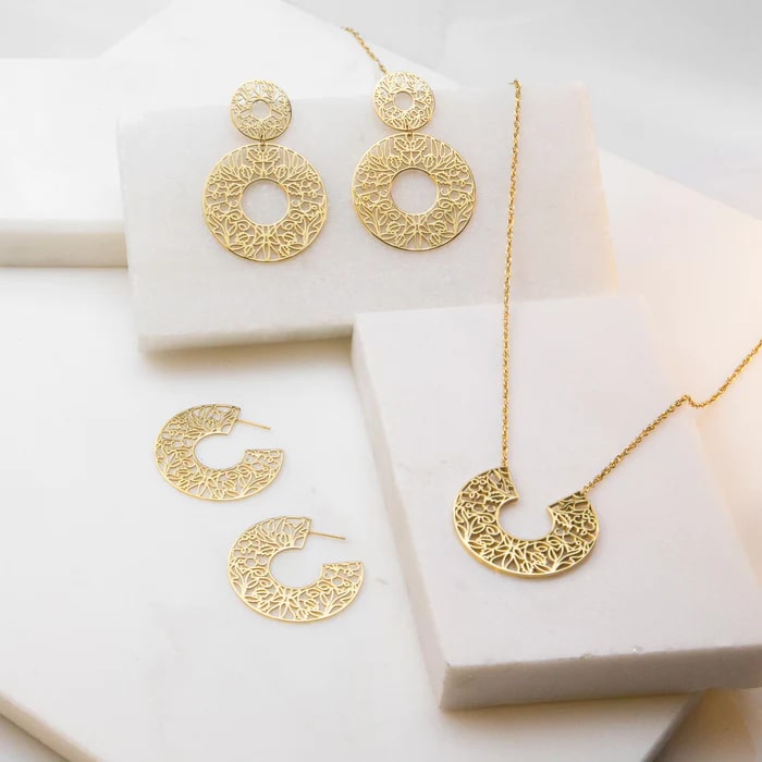 I Am Brave 18K gold-plated stainless steel collection