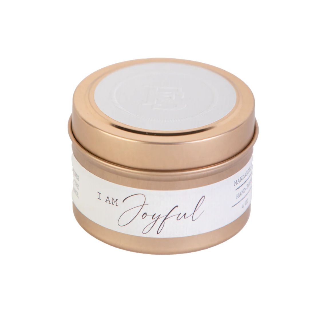 I Am Joyful Travel Candle