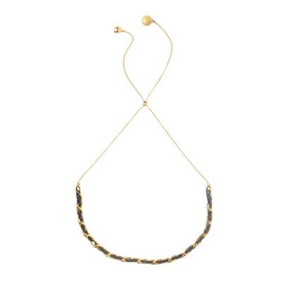 Leather and Links Necklace