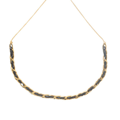 Leather and Links Necklace