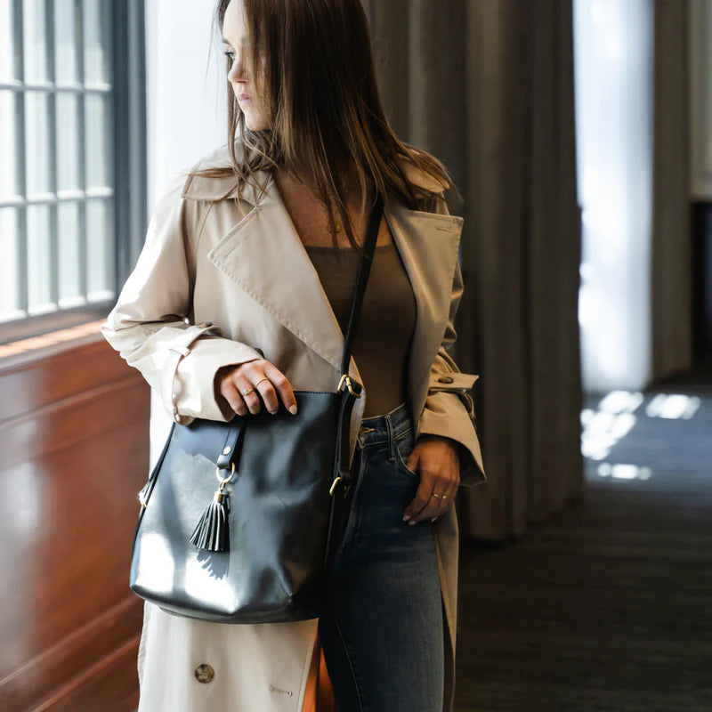 Mini Leather Slingback Bag