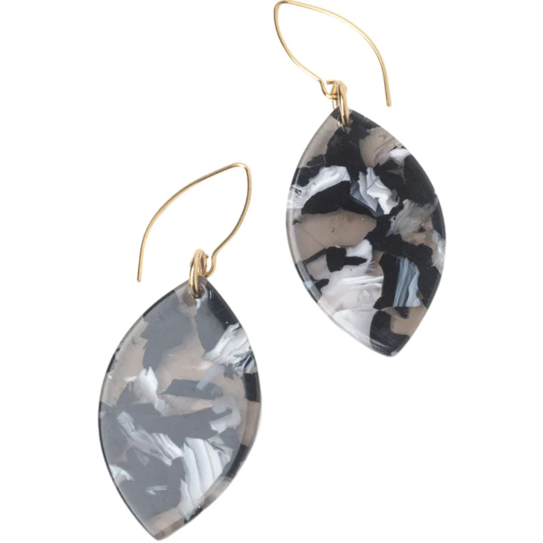 Mottled Midnight Earrings
