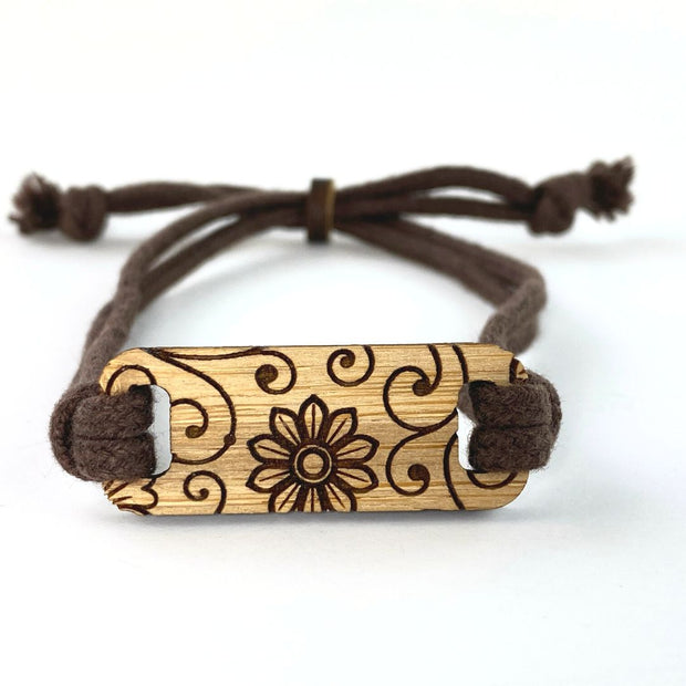 Bamboo Adjustable Bracelets - scroll 
