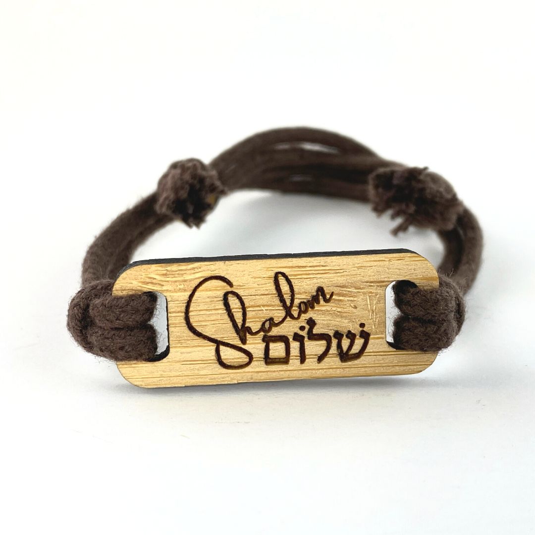 Bamboo Adjustable Bracelets- shalom
