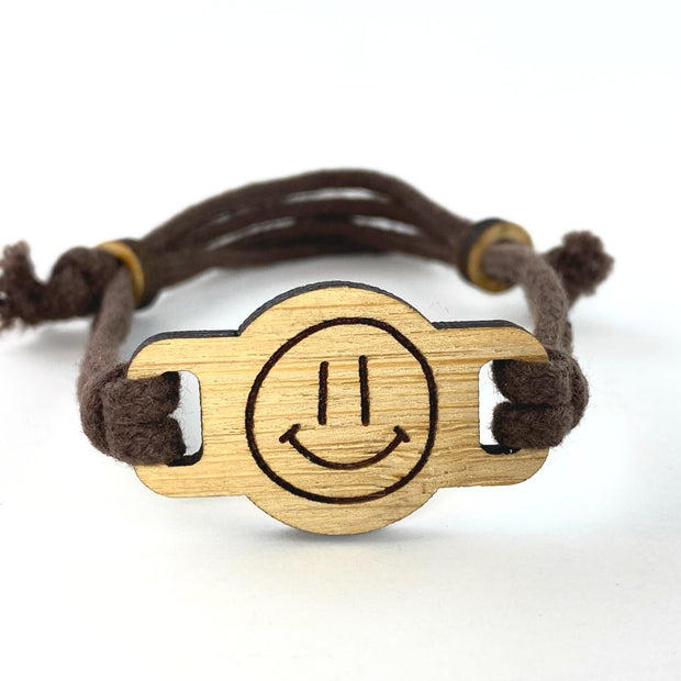 Bamboo Adjustable Bracelets - smile 