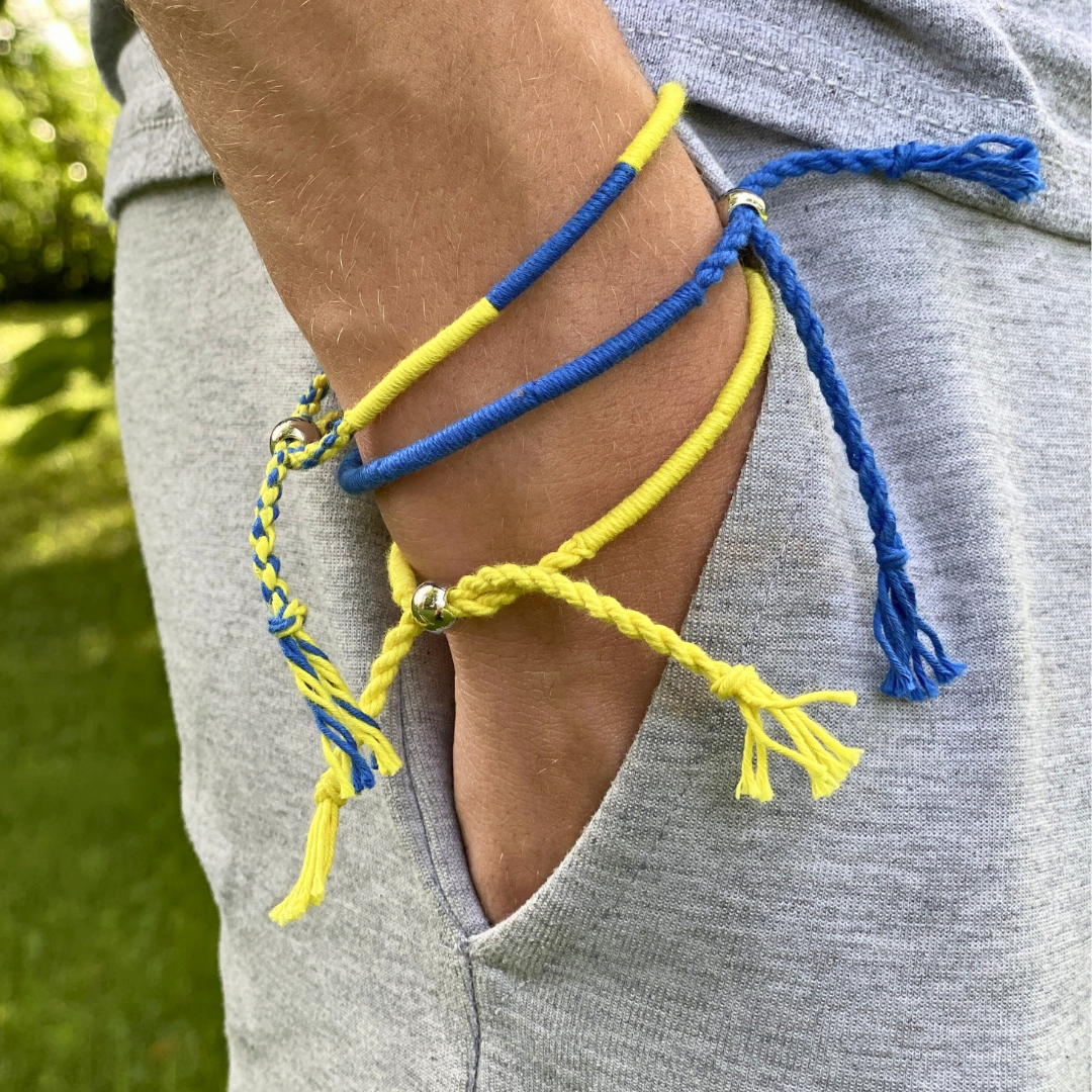 Support Ukraine Bracelet Set