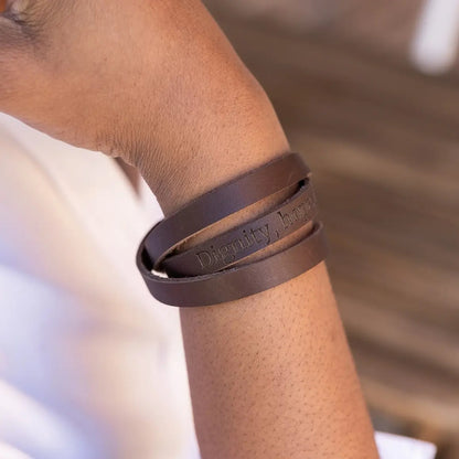 Dignity, Hope, & Freedom Wrap Bracelet