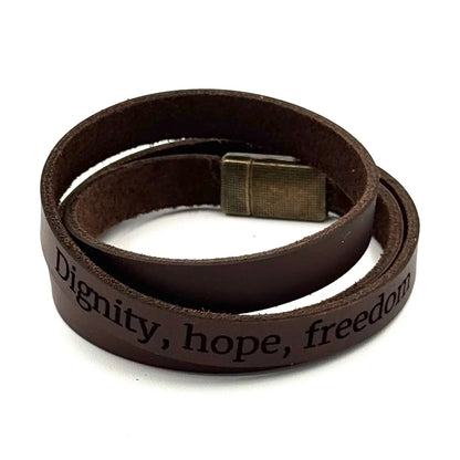 Dignity, Hope, & Freedom Wrap Bracelet