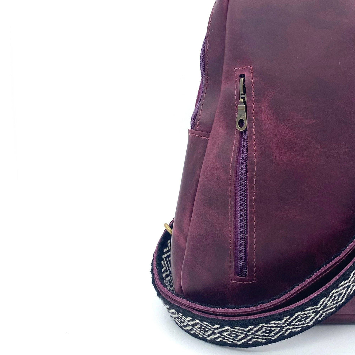 Sling Crossbody Backpack in Mulberry