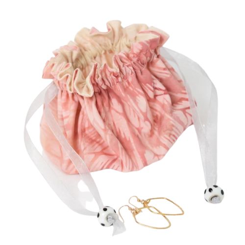 cherry blossom jewelry bag