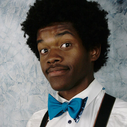 Ocean Foam Cotton Bow Tie - Made for Freedom
