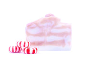 handmade soap with peppermint and eucalyptus essential oils