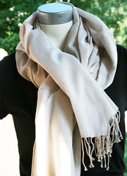 Elegance Cotton Scarf - Cream - Made for Freedom