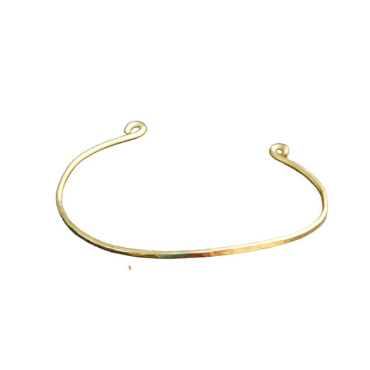 Hammered brass bangle