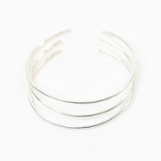 hand-hammered sterling silver bangle