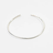 hand-hammered sterling silver bangle