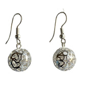 Mustard Seed Earrings-Silver